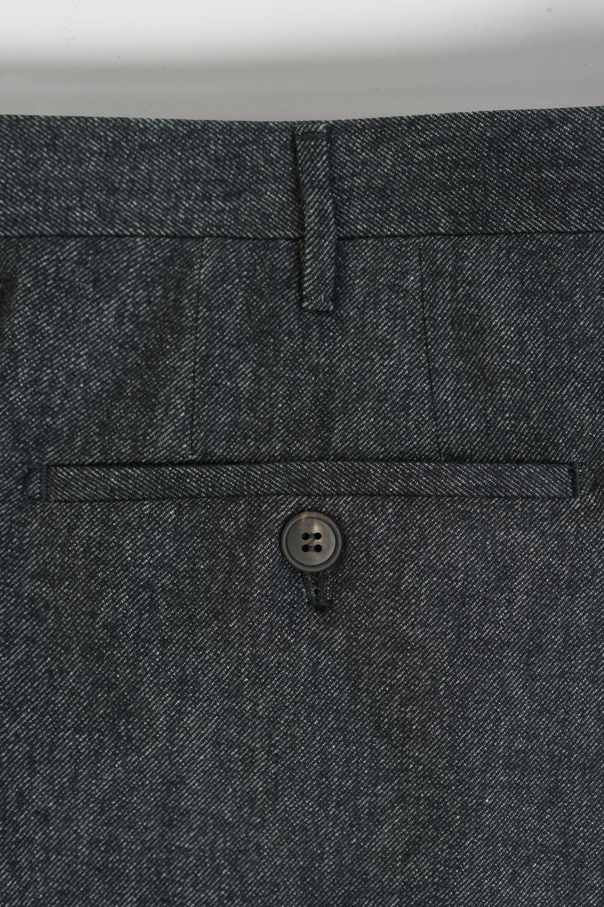 Pantaloni in cotone e lana denim neri